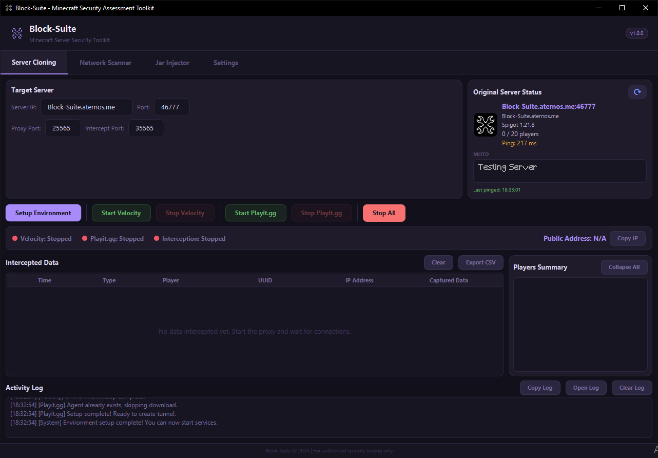 Settings tab showing the theme dark purple